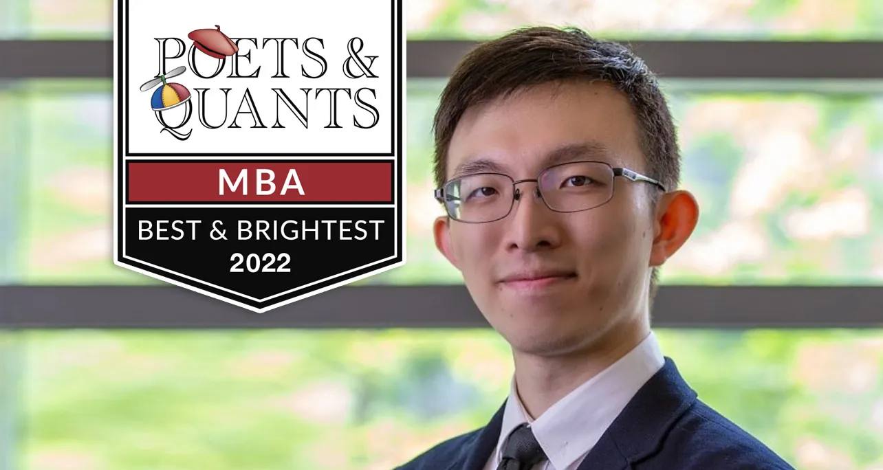 2022 Best & Brightest MBA: Peter Zhang, University of Toronto (Rotman)